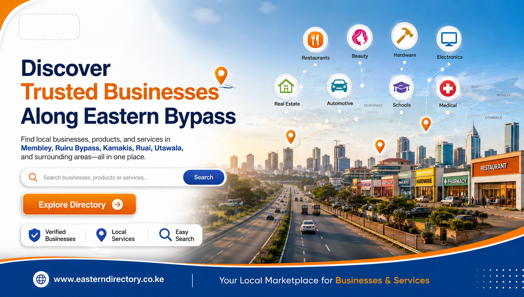 Eastern bypass directory banner